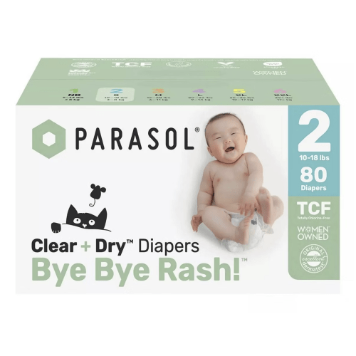 Parasol Chlorine-Free Diapers with RashShield Protection