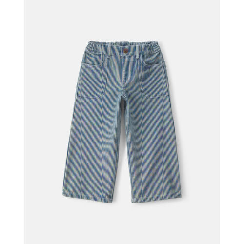 Toddler Girl Hickory Stripe Denim Relaxed Jeans - Light Wash - OshKosh B'gosh | Carter's