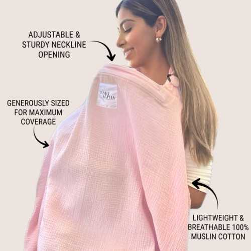The Nursing Cool Cover | Built-in Fan Included! Keep Baby Cool While Breastfeeding - Baby Registry Gift | Muslin Cotton - Etsy