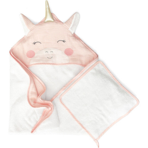 Petit Unicorn Towel And Washcloth Set - MON AMI | Maisonette