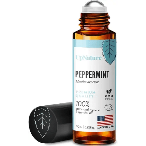 UpNature Peppermint Essential Oil Roll On - Natural Nausea Morning Sickness Relief for Pregnant Women - Pregnancy Must Haves Rollerball Roller