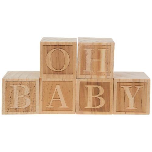 Oh Baby Wood Blocks