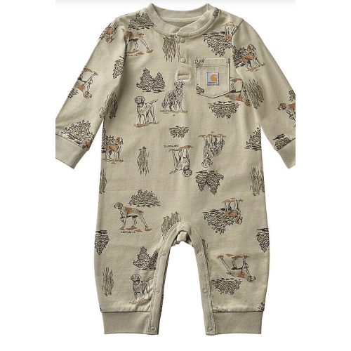 Boys' Long Sleeve Dog Print Coverall (Baby) | Carhartt