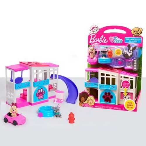 Barbie Pets Dreamhouse Playset: Animal Figure Doll Set for Gross Motor Skill Development
