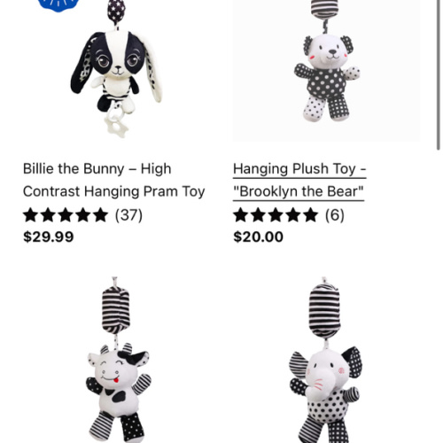 Hanging Toys – Young Wonderer Black and White