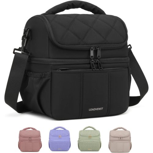 Breastmilk Cooler Bag, 12L Dry/Cold Layers & Detachable Divider | 8-Hour Insulation, Spacious, Dual Decks, Pastel Quilted Puffer Breast Pump & Bottle Tote, 2 Side Pockets, Fit Tall Bottles
