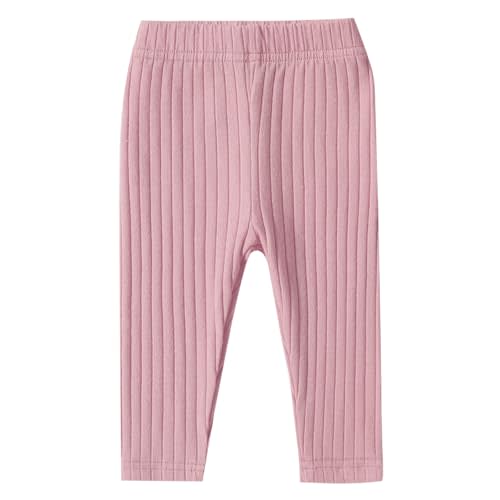 DREAM BUS Baby Girl Boy Pants Toddler Leggings Solid Ribbed Toddler Sweatpants Infant Newborn Leggings Baby Boy Jogger Pants