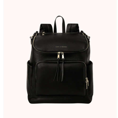 Lullaby Diaper Backpack Black | Poppy and Peonies – www.poppyandpeonies-us.com