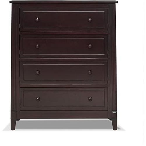 Sorelle Furniture Berkley Baby Dresser – Dresser for Nursery, Kids Bedroom Furniture, Dresser Drawers, Nightstand for Child’s Room with Drawers, Nursery Furniture for Infant-Espresso