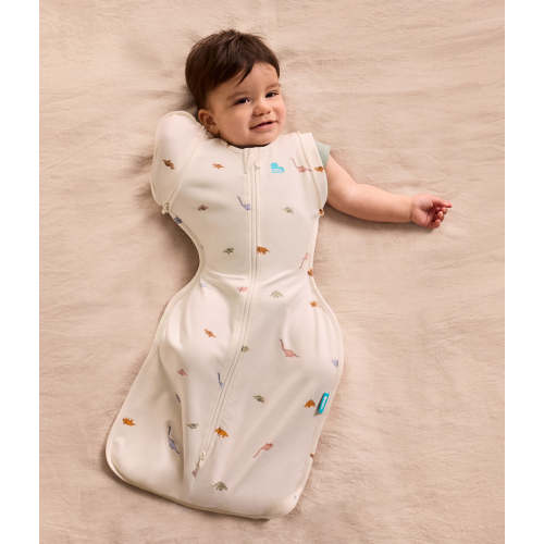 Swaddle Up™ 2-in-1 Transition Bag 1.0 TOG Cotton Cream Dino Snore