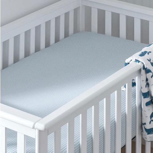 Ditsy Gingham Organic Cotton Crib Sheet | The Company Store