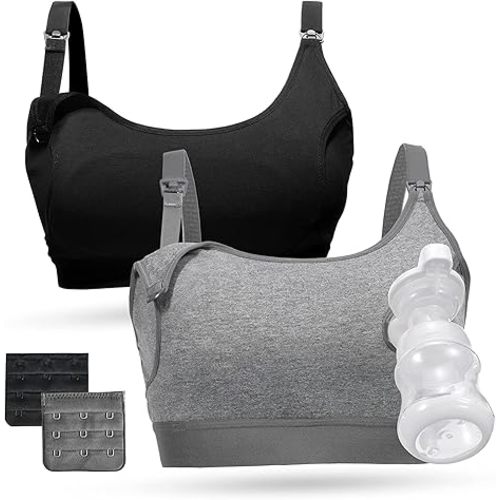 Momcozy Pumping Bra Hands Free 2 Pack