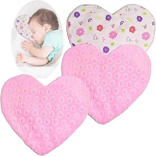 3 Pack NICU Baby Essentials NICU Bonding Infant,Preemie Keeps Mom Scent Bonding for Babies Separated from Caregivers NICU Ease Anxiety Soft Bonding Companions NICU Gifts(Heart, Pink)