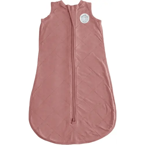 Dreamland Baby Lightweight Bamboo Viscose Sleep Sack (6-12 Months). 1.0 TOG Ultra Soft Blanket w/ 2-Way Zipper. 95% Viscose, 5% Spandex (Rose)