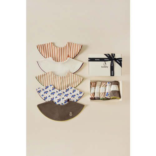 Konny Piped Edge Bib 5-Pack Gift Set – Konny Baby