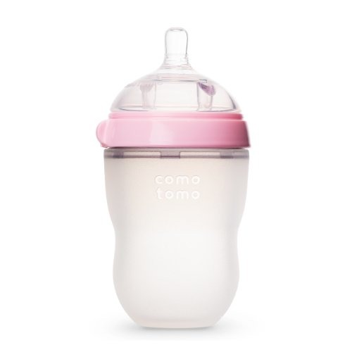 Comotomo Baby Bottle - Pink, 8 oz