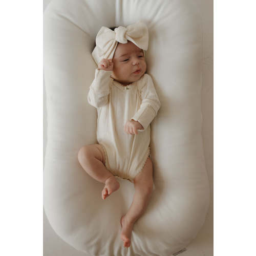 Long Sleeve Snapsuit | Swan