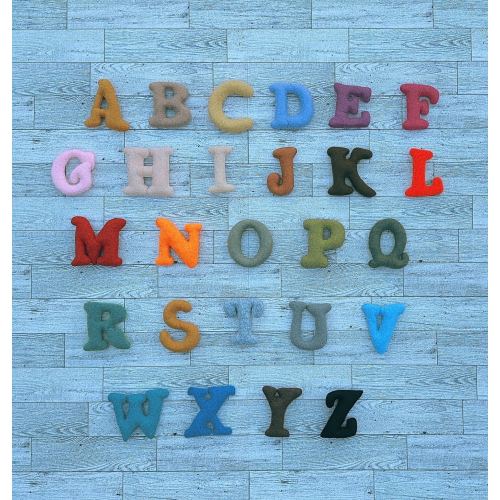 Felt Stuffed Alphabet Letters, ABC Felt Plush Sewing Letters, Preschool Learning Letters