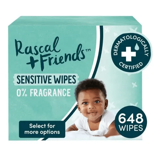 Rascal + Friends Sensitive Baby Wipes (648)