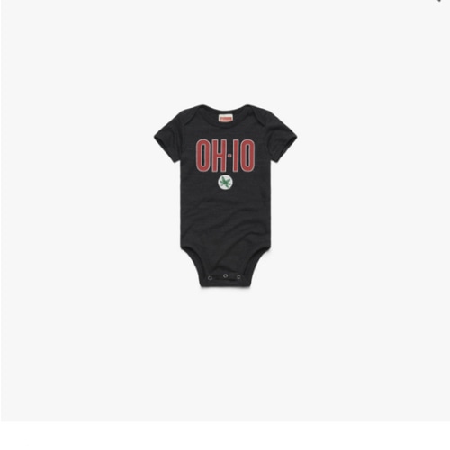 OH-IO Buckeye Leaf Baby One Piece