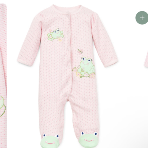 Frog Friends Footed One-Piece