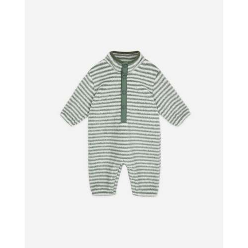 Fuzzy Winter Jumpsuit || Evergreen Stripe – Rylee + Cru