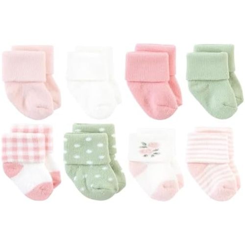 Hudson Baby Basics Unisex Baby Cozy Terry Socks 8-Pack