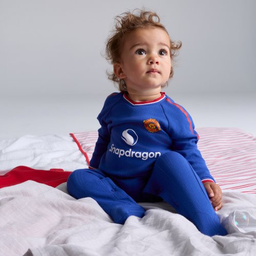 Manchester United Baby 26/27 Away Sleepsuit Blue
