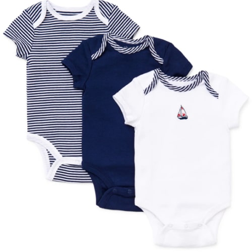 Sailboats 3-Pack Bodysuits
