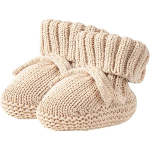 XIMEO Newborn Baby Shoes | Soft Knitted Infant Booties | Warm, Cozy & Lightweight Shoes for Boys & Girls