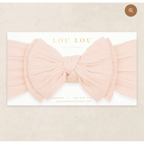 Cable Knit Headband - Ballerina