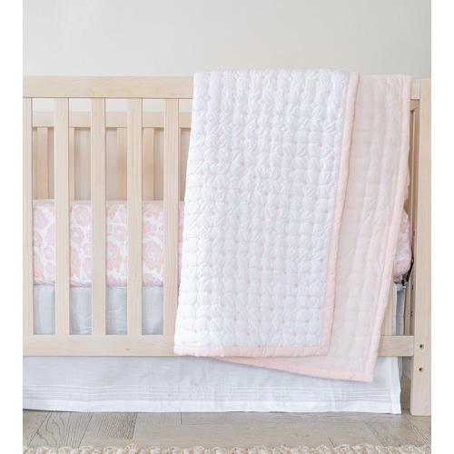 Bamboo Percale Quilt - Diamond Dreamy White