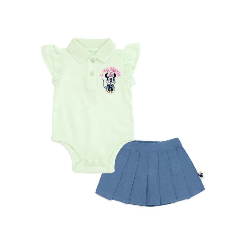 Minnie Mouse Pleated 2-Piece Bodysuit and Skirt Set