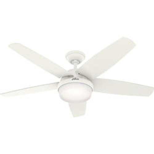 Hunter® Avia 52" Matte White Indoor 2-Light Ceiling Fan with Remote