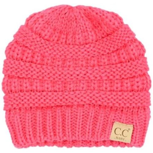 C.C Babies' Winter Knit Plain Cuff Skull Cap Beanie Hat