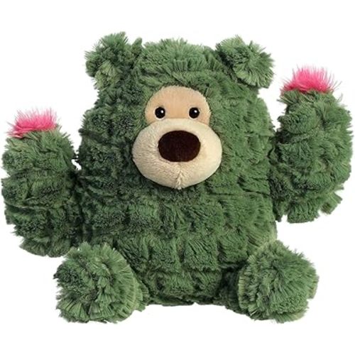 Aurora® Whimsical Cactus Kingdom™ Cactus Bear™ Stuffed Animal - Aesthetic Appeal - Comforting Cuddles - Green 8 Inches