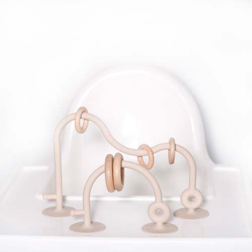 Silicone Suction Teething Toy - Ivory