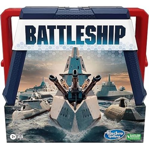 Battleship Classic Board Game, Strategy Game for Kids Ages 7 and Up, Fun for 2 Players