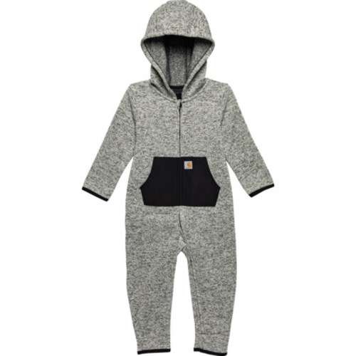 Carhartt Infant Boys and Girls CM5402 Zip-Front Fleece Coveralls - Long Sleeve