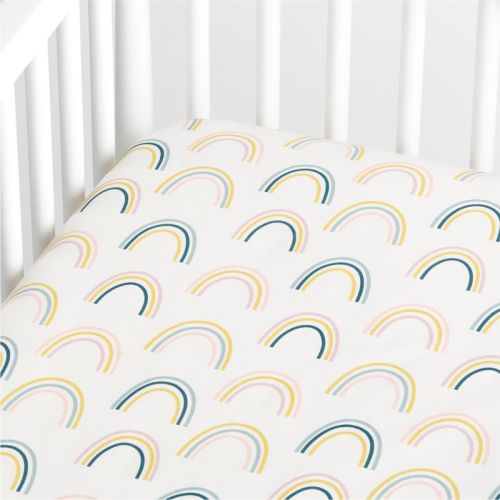Asha Organic Rainbow Baby Crib Fitted Sheet