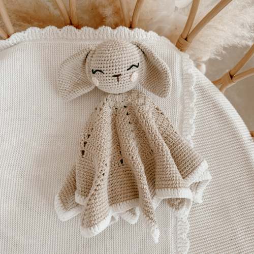 Honey Bunny - Heirloom Crochet Lovey Comforter