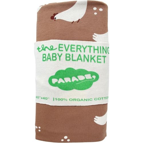 PARADE Everything Organic Baby Blanket Chickens