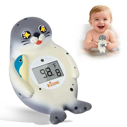 Baby Bath Thermometer Digital for Water Temperature – Fast & Accurate °F/°C Reading, Waterproof Floating Safety Thermometer for Infants & Toddlers