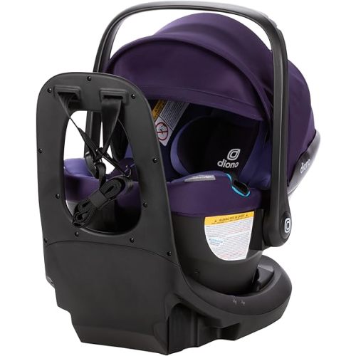 Diono LiteClik30 XT SafePlus Infant Car Seat and Base, Rear-Facing for Infants 4-30lbs, SafePlus Engineering, with Infant Insert, UPF 50+ Sunshade