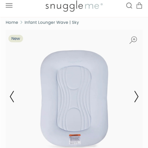 Snuggle me Infant Lounger Wave | Sky