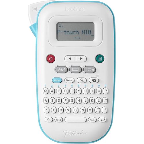 Brother P-Touch PT-N10 Personal Handheld Label Maker, Portable and Prints, P-Touch Btag ~½” (12mm) Wide Color Personalized Label Tapes,