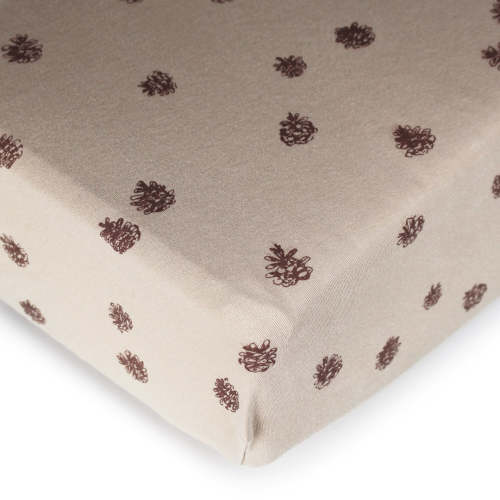 Oatmeal Pinecone | Organic Crib Sheets – L'ovedbaby
