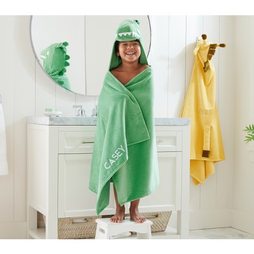 Crocodile Plush Kid Hooded Towel