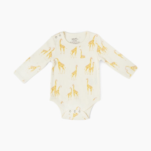 Pehr Organic Cotton Shoulder Snap One-Piece - Follow Me Giraffe, 3-6 M