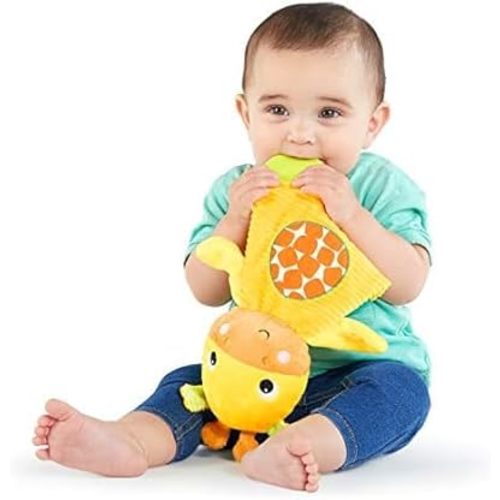 Bright Starts Snuggle & Teethe BPA-free Crinkle Teething Plush Baby Toy - Giraffe